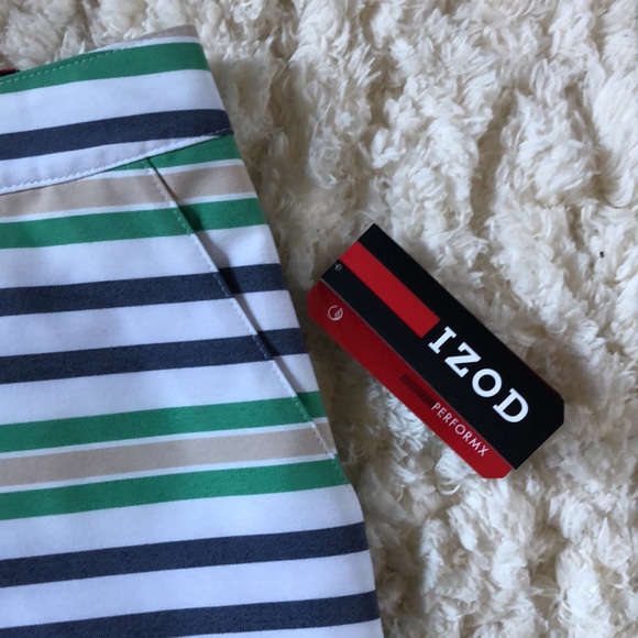 Matching Set: Striped Izod Performance Skort and Sleeveless Tank - Picture 4 of 8